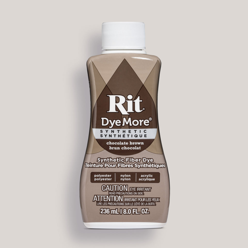 Rit DyeMore Chocolate Brown synthetic fabric dye bottle