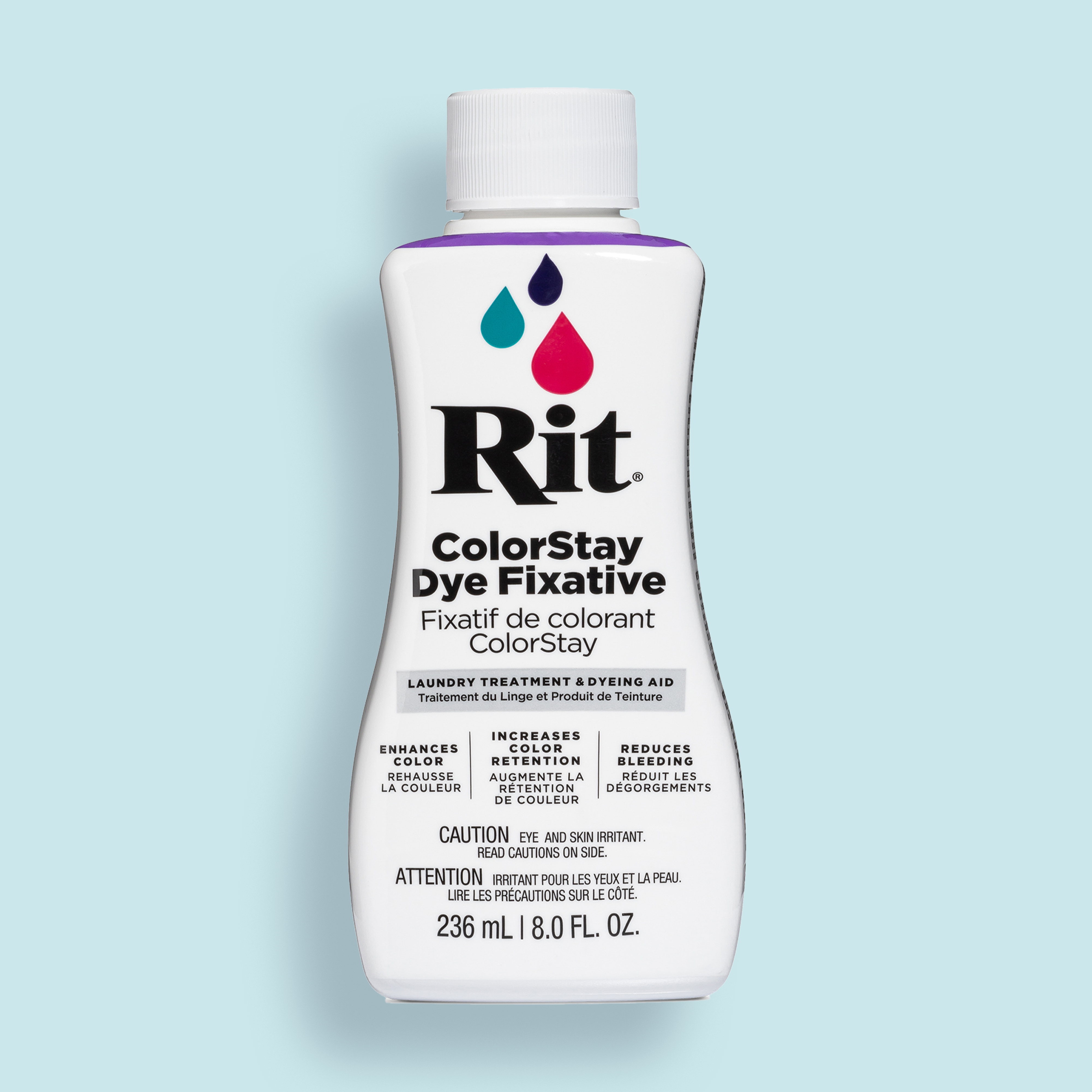  Rit ColorStay Dye Fixative Enhances and Retain Colors Reduces  Bleeding Great for Most Fabric for Dye Projects for Recently Dyed Fabric  for Durability (8z)