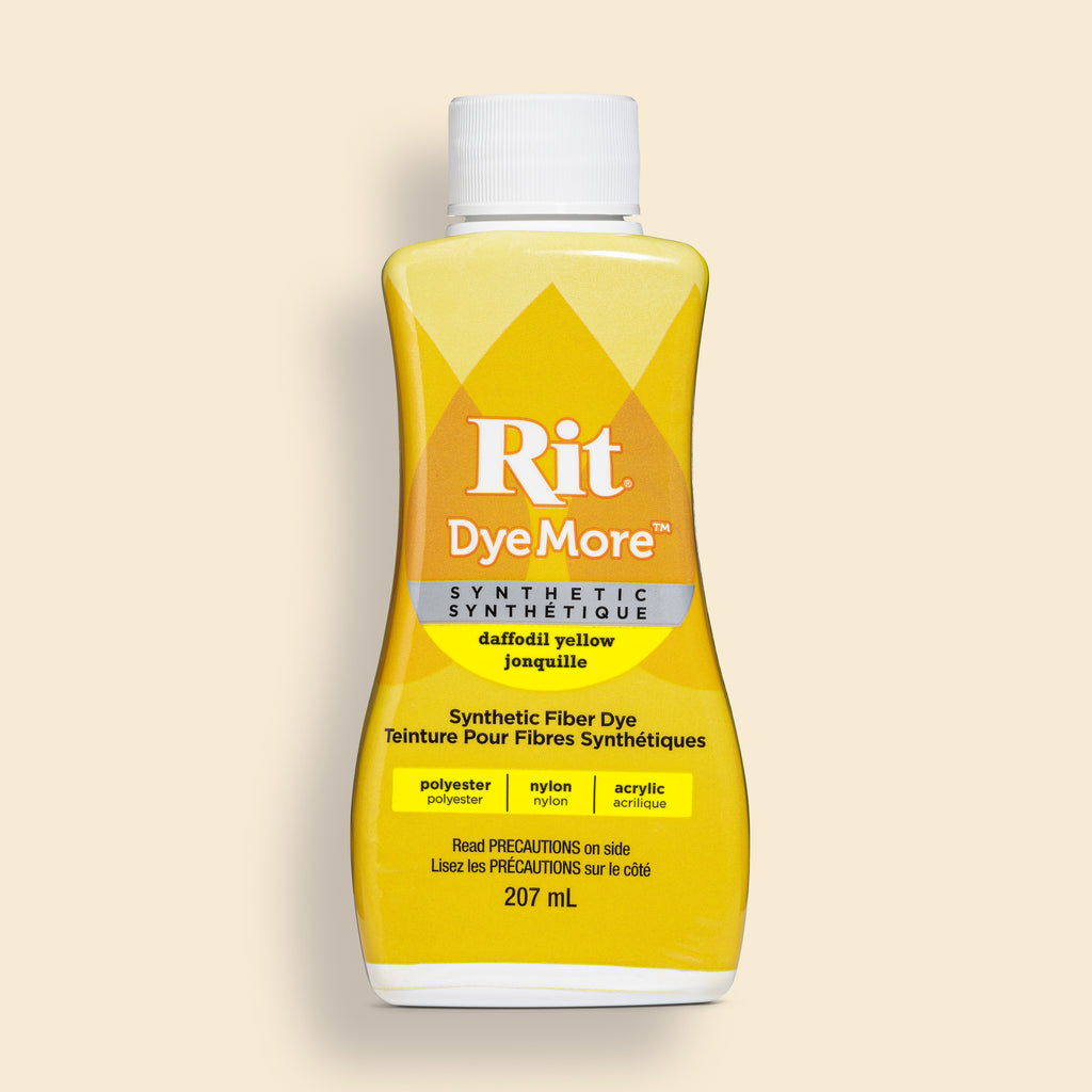 Rit DyeMore Liquid Dye for Synthetic Fibers - Daffodil Yellow - 207 ml (7 oz)