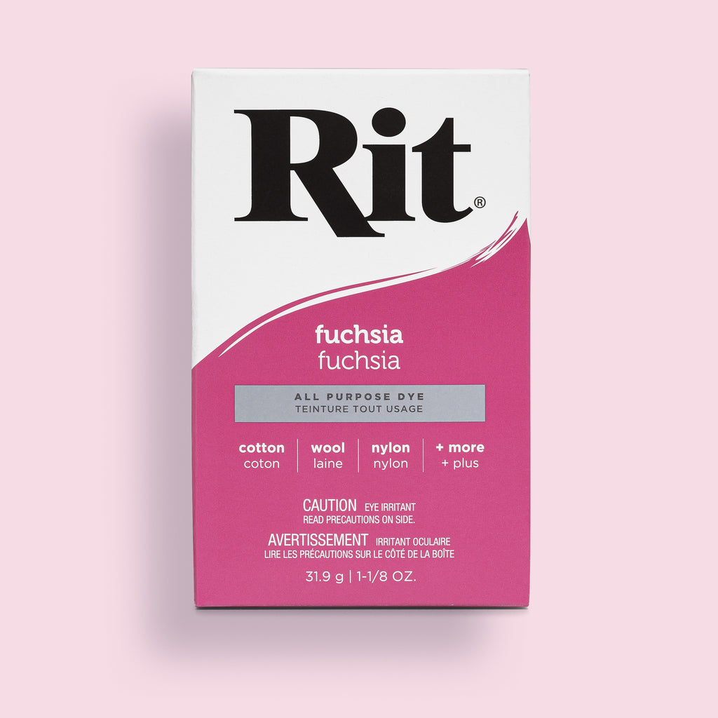 Rit All Purpose Powder Dye - Fuchsia - 31.9g (1 1/8 oz)