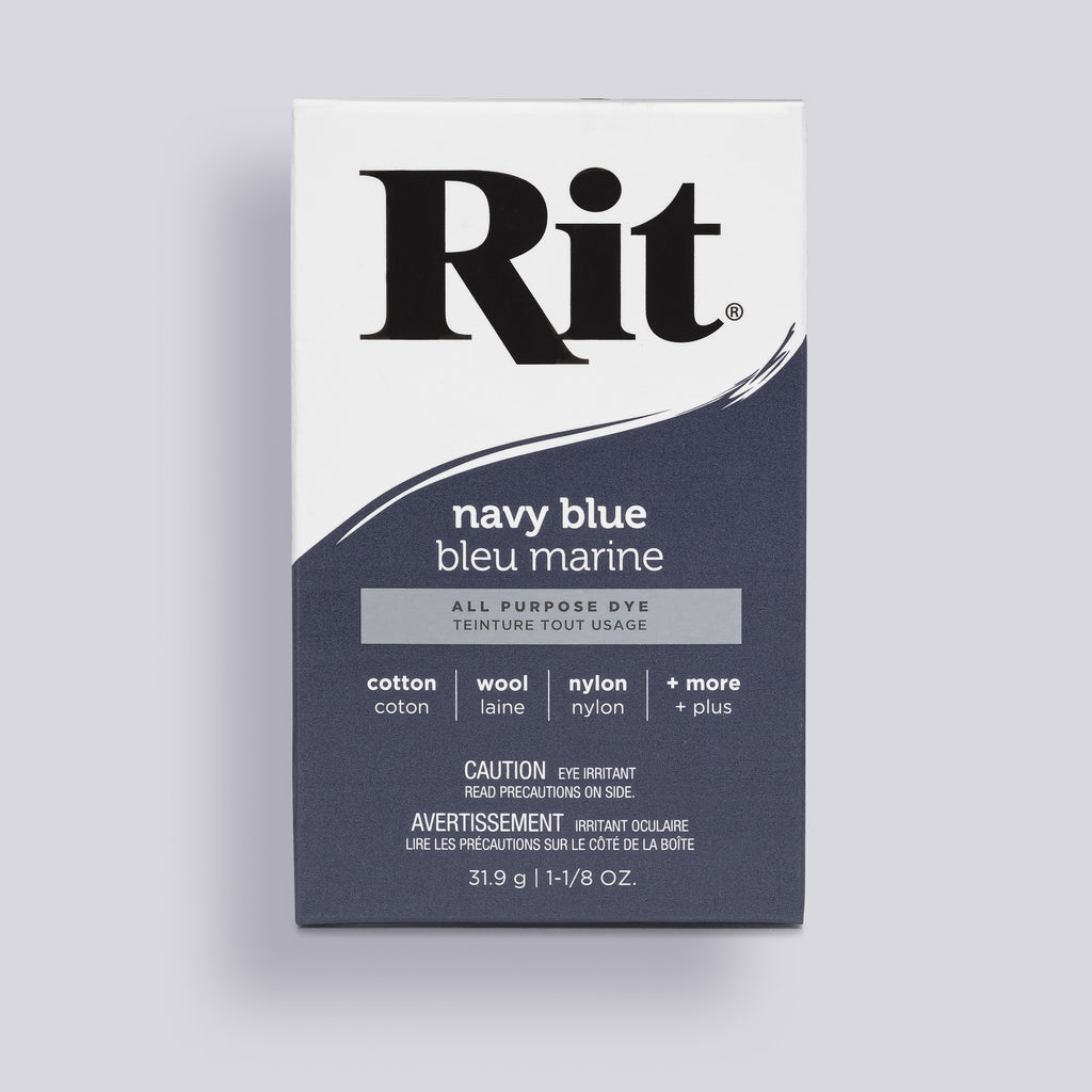 <tc>Teinture
  en poudre tout usage Rit  - Bleu marine
  - 31,9g (11⁄ oz)</tc>