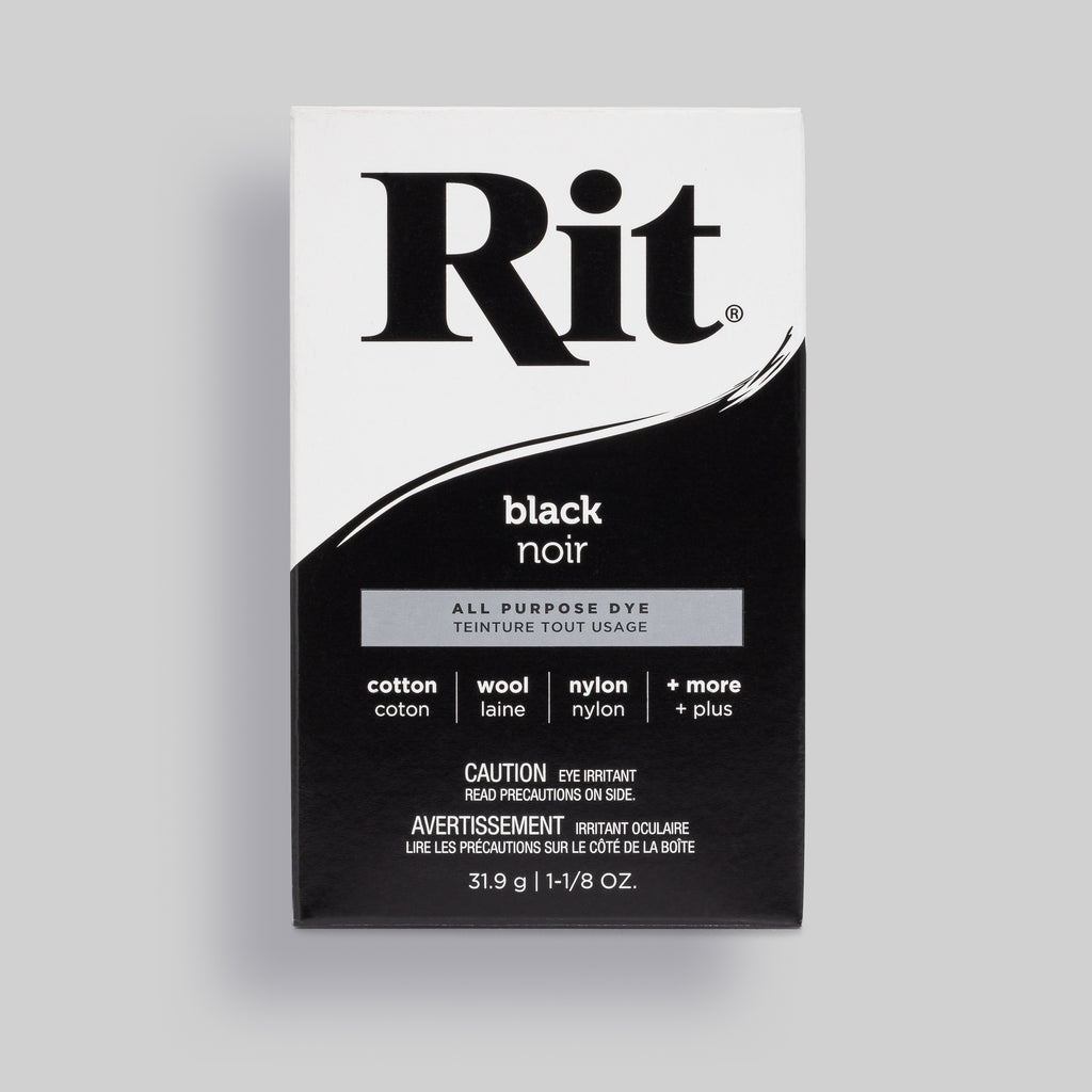 Rit All Purpose Powder Dye - Black - 31.9g (1 1/8 oz)