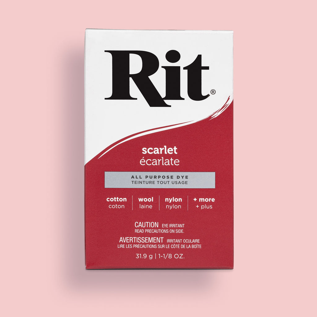 Rit All Purpose Powder Dye - Scarlet - 31.9g (1 1/8 oz)